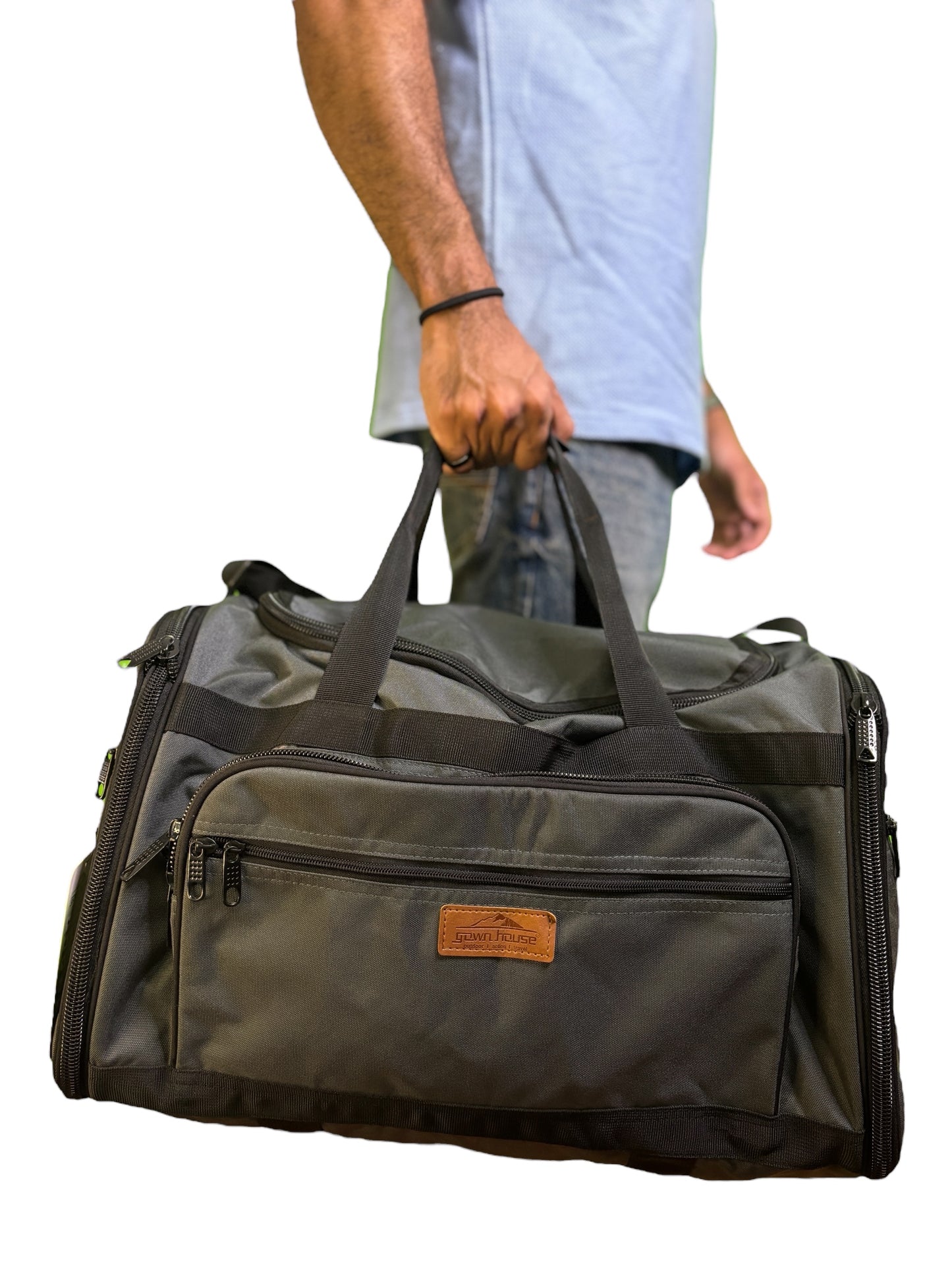 Small Travel Duffel Bag – Dark Grey Edition