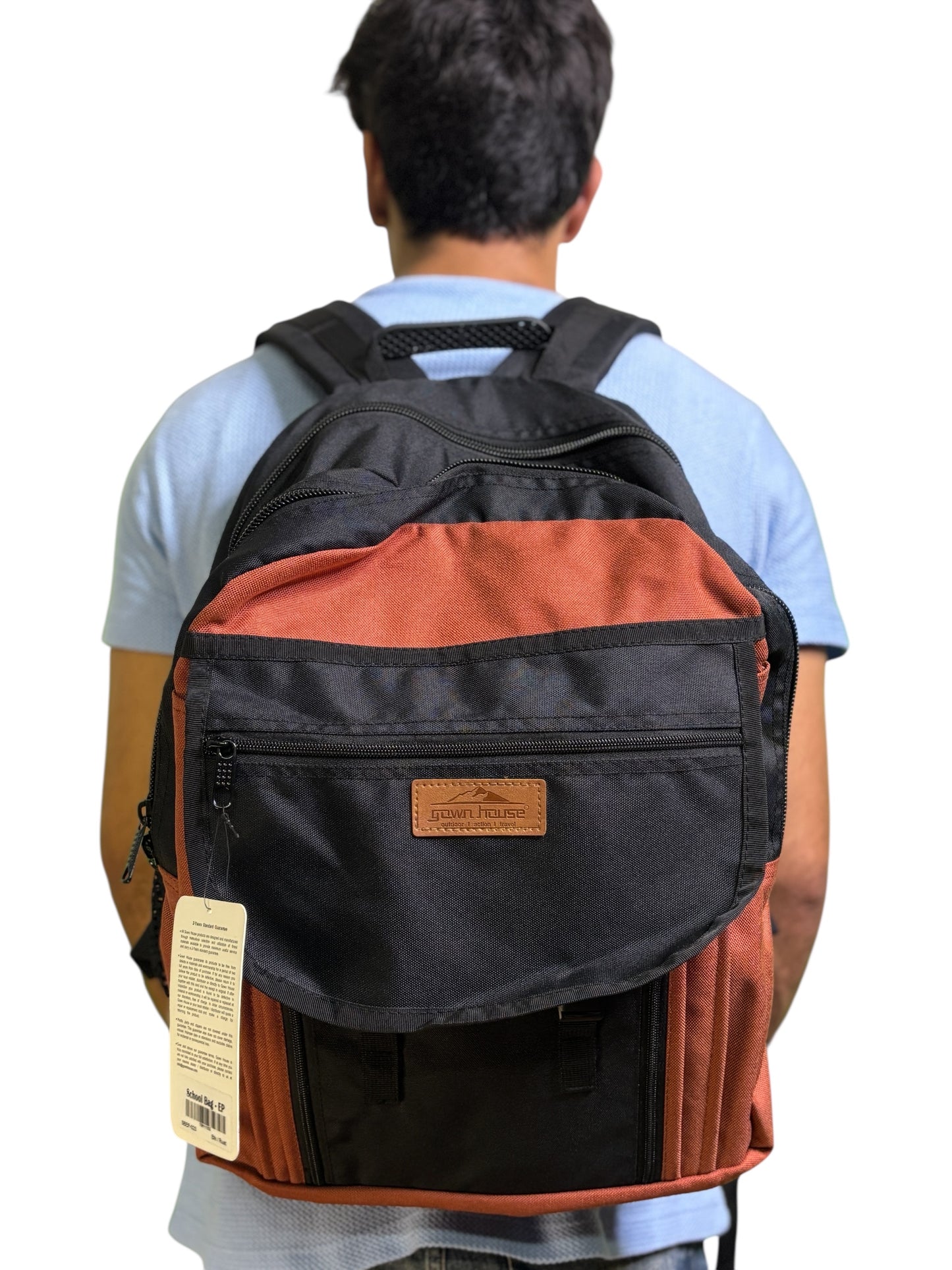 School Bag – EP | Blue & Rust