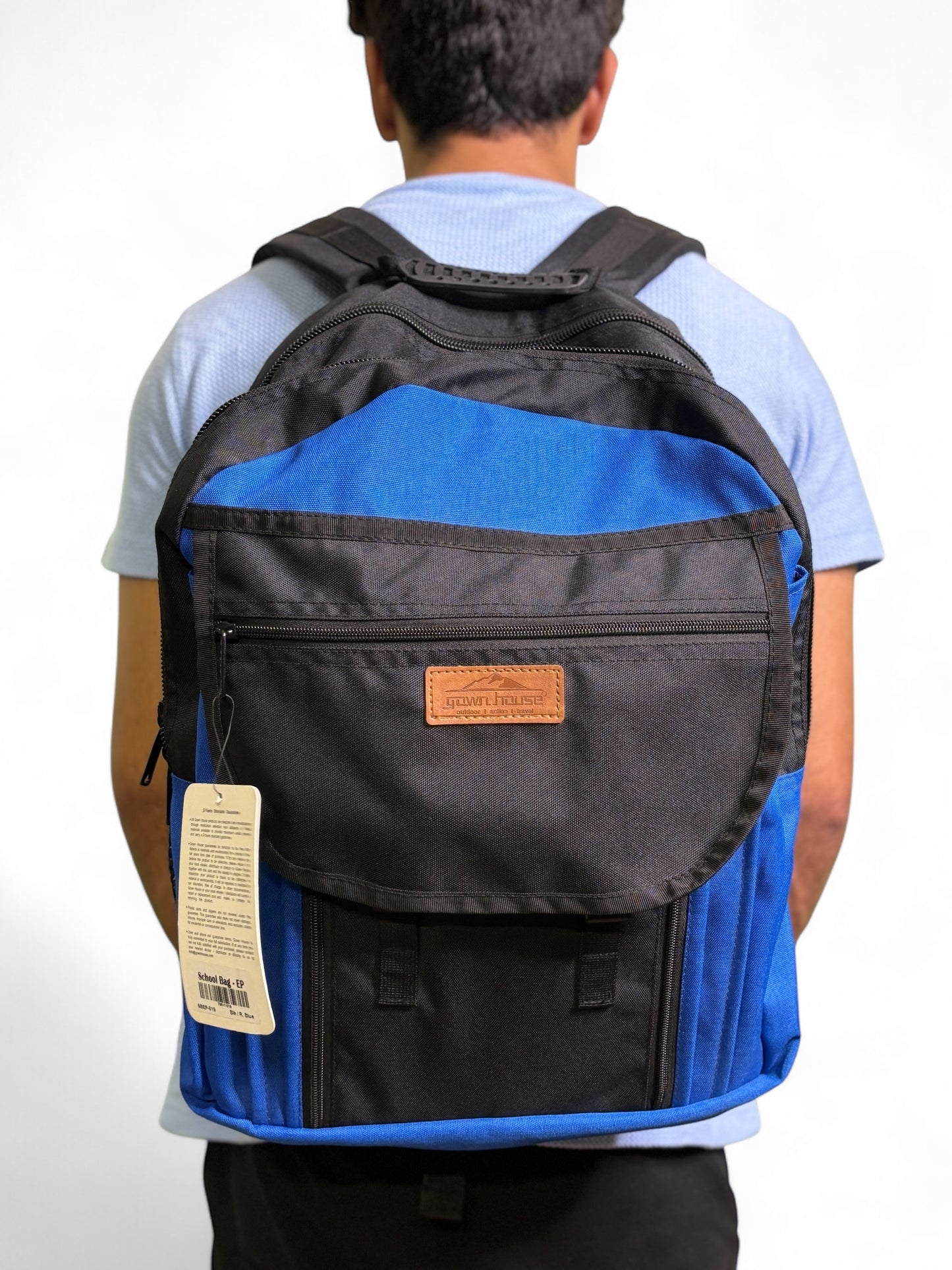 School Bag – EP | Blue & Rust