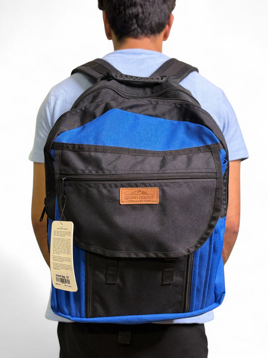 School Bag – EP | Blue & Rust