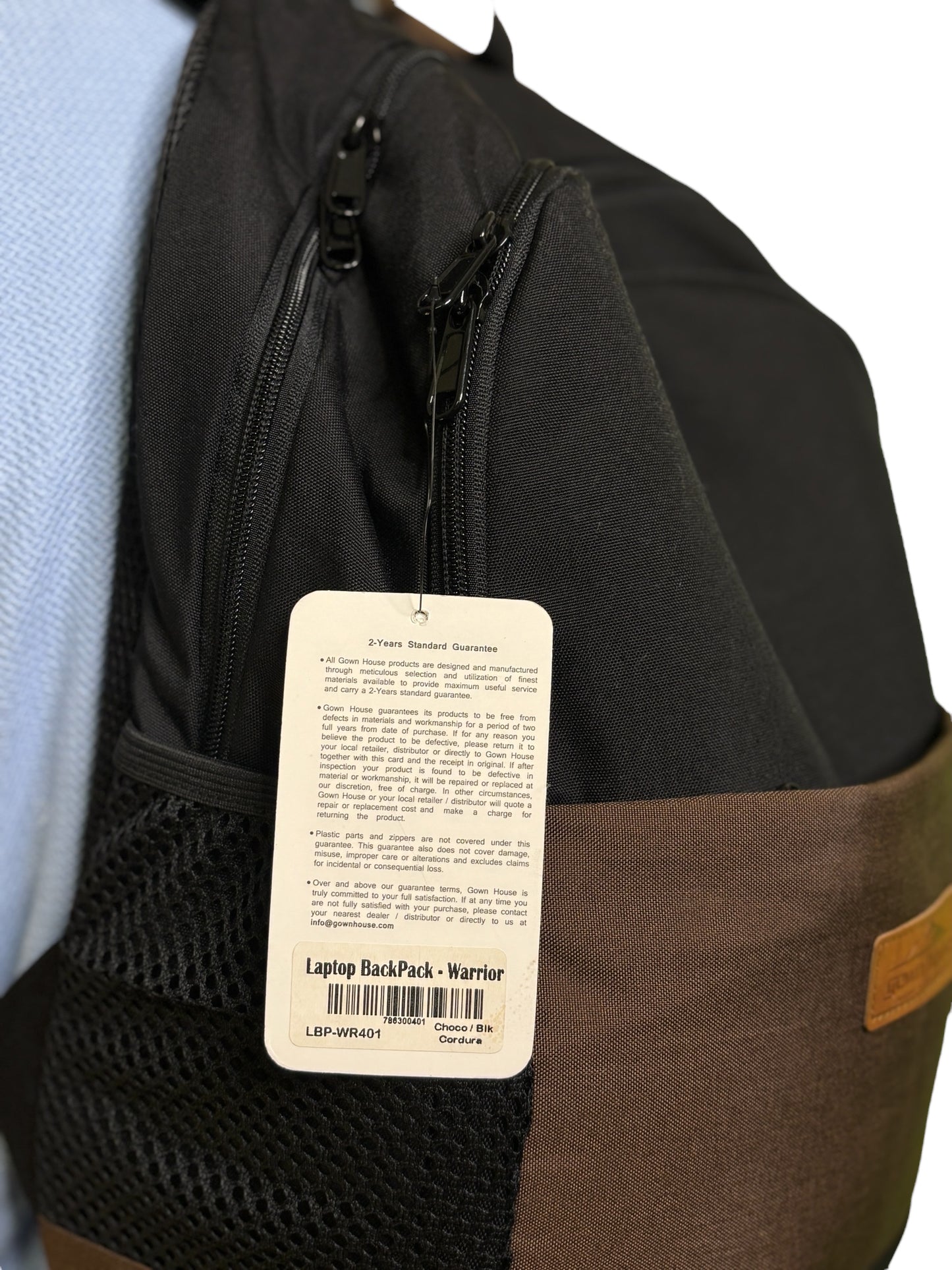 Warrior 15" Laptop Backpack – Chocolate | Cordura®