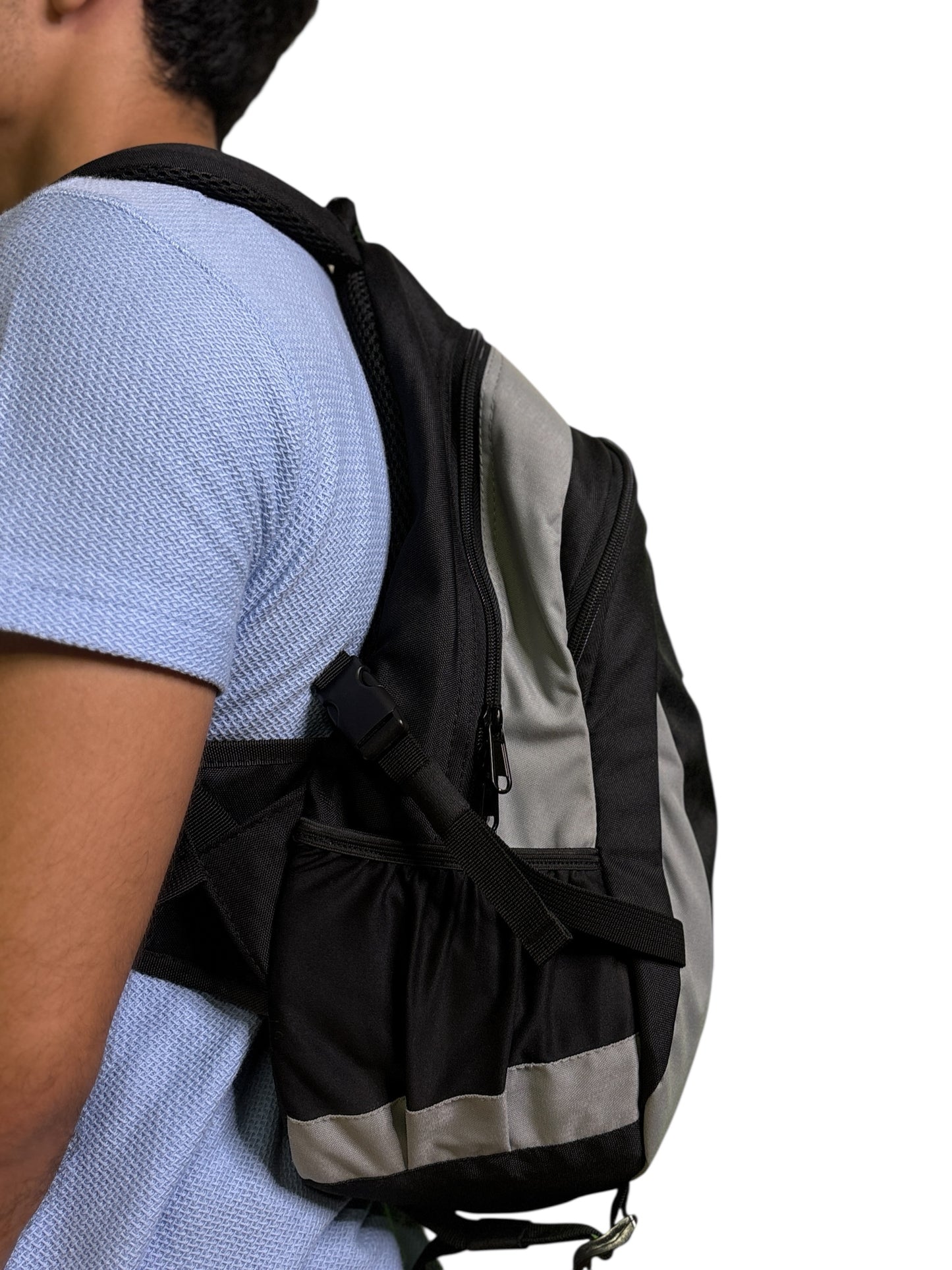 School Backpack – Regular | Chocolate & Grey